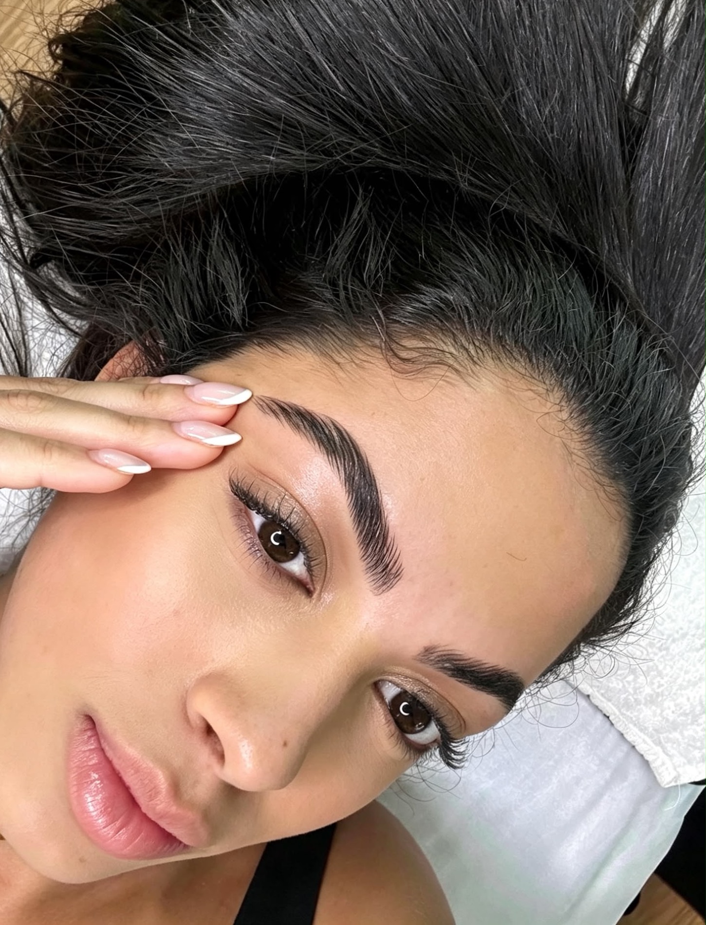 Brow and lash detail at Fabeauty Private Studio