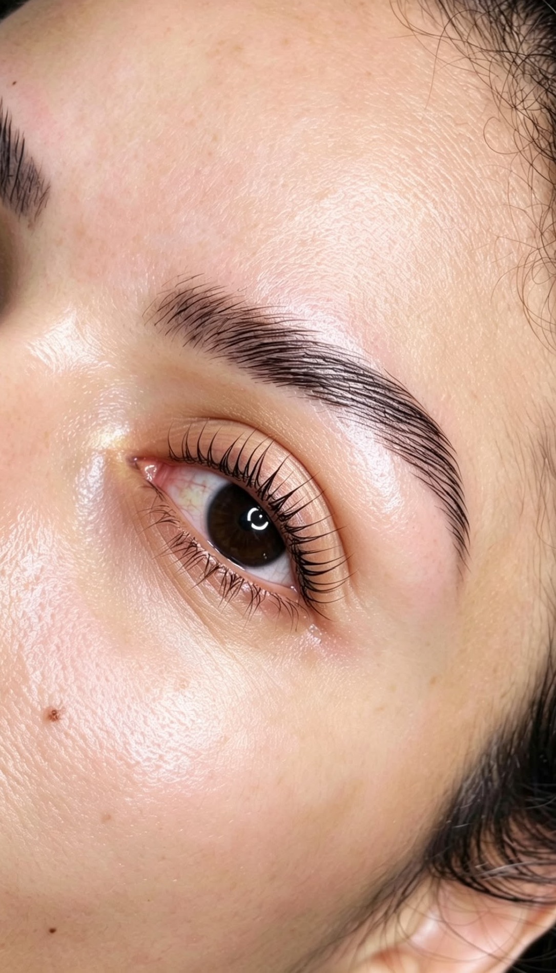 Brow shaping detail at Fabeauty Private Studio