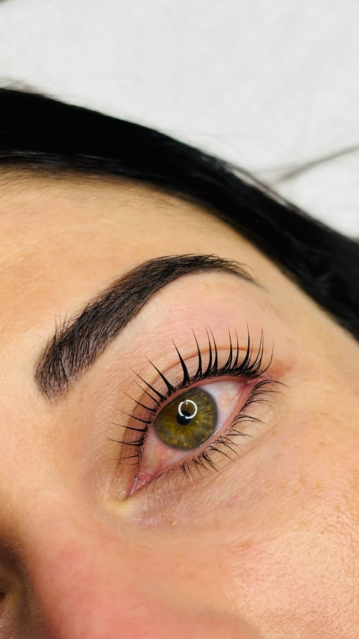 Lash extension detail at Fabeauty Private Studio