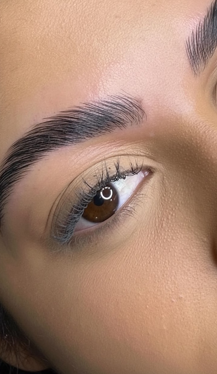Brow and lash detail at Fabeauty Private Studio